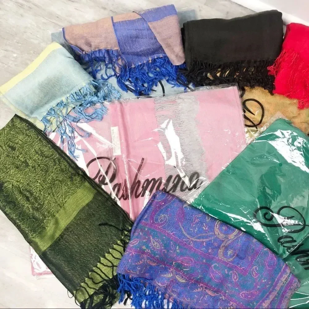 LOT of PASHMINA Style Scarves/Wraps - PICK YOUR COLORS!